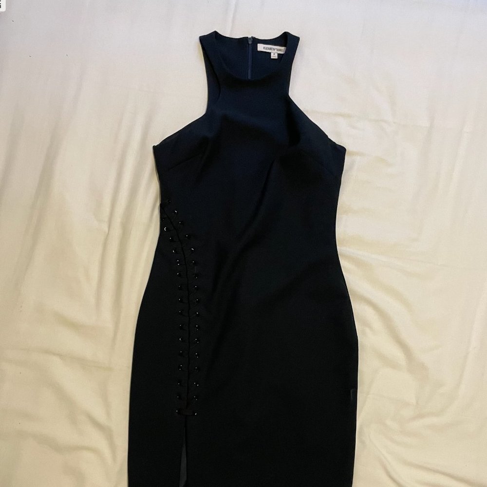 Elizabeth & James Navy Blue Midi Dress